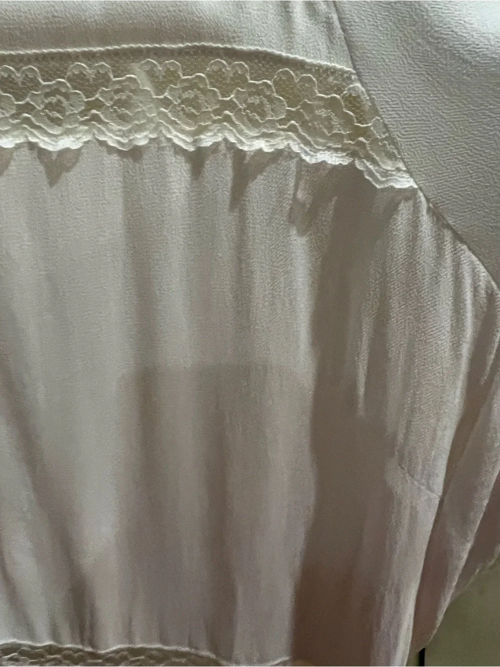 Reformation Cream Lace-Trim Button Front Dress - Picture 16 of 16